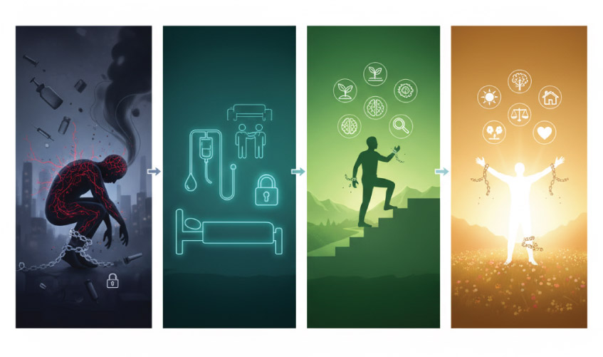 مراحل ترک اعتیاد از صفر تا پاکی کامل